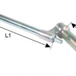 Anhängernagel L1: 350 mm L2: 150 mm D: 31 mm Steyr Traktor Plus Serie 40 bis 870 sowie Steyr T288 T290 (ev. T188 T190) UN2854