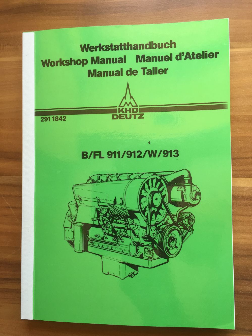 Traktor Werkstatthandbuch Deutz Motor B/FL911/912/W/913 