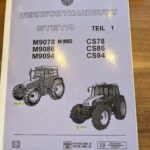 Reparaturhandbuch Werkstatthandbuch Steyr M9078 M9086 M9094 M9083 CS78 CS86 CS94 TEIL1 Seiten: ca. 900 Inhalt:  Funktionsweise und Störungssuche Kombi-Instrument  Funktionsweise - ECCU  Electronic Central Control Unit ( Elektronische Zentralsteuereinheit)  Stromlaufplan MWM Motor  Stromlaufplan SISU Motor  und vieles mehr ...H_Rep_9078-9094