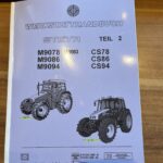 Reparaturhandbuch Werkstatthandbuch Steyr M9078 M9086 M9094 M9083 CS78 CS86 CS94 TEIL2 Seiten: ca. 900 Inhalt:  Stromlaufplan ab ECCU und EHR-B  Lenkrad und Lenksäule  Vorderachse  Zapfwellen und Managementschaltung  Allrad- Diffentialsperren Management  Getriebe TW557  Elektronische Hubwerksregeleung EHR-D sowie EHR-B  Elektronische Geräteentlastung EGE  elek. Fronthubwerksregelung EFH und vieles mehr ...Inhalt:  .H_Rep_9078-9094_Teil2