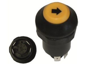 Druckschalter gelb Heben-Senken zu CNH-Steyr assend zu Case Maxxum 5120, 5130, 5140, 5150, 5220, 5230, 5240, 5250; Mc Cormick MTX 110, 120, 125, 135, 140, 150B Power, MC 80, 90, 100, 115, 135; JCB, Renault und Steyr - diverse Typen Ö90944