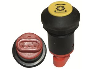 Taster Drucktaster Druckschalter gelb hinten am Kotflügel Steyr Profi 4100, 4110, 4115, 4120, 4130, 6115, 6125, 6135, 6140, CVT 6165, 6180, 6200, 6210, 6225 Case usw. siehe Details Ö90945