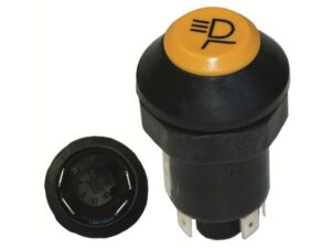 Druckschalter gelb für Arbeitsscheinwerfer 12V 20A Vorne Oben 80er 900 9000 Serie UÖ90986