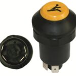 Druckschalter Taster Lastschaltkupplung schnell gelb Steyr Ö90993