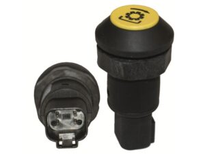 Druckschalter gelb Zapfwelle Ein passend zu Case CS 78, 86, 94, 100, 110, 120, 130, 150; Steyr 9105, 9115, 9125, 9145, M 9078, M 9086, M 9094 Ö90997
