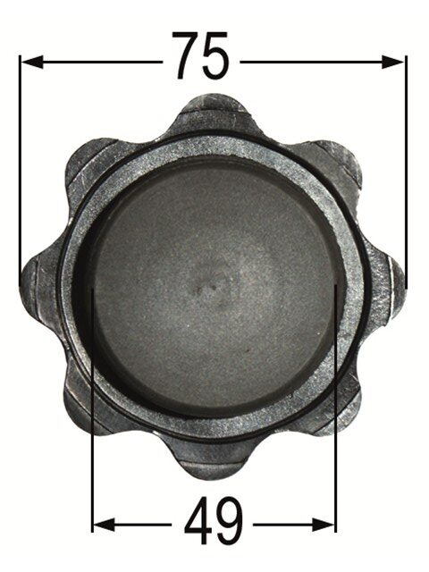 Kühlerdeckel Kühlerverschluss T80 T84 T86 und T180 (alte Ausführung,Noppen) 49 mm Gew.-Durchm. (Günstige Variante) Ö84593