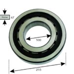Hauptlager Rollenlager Kurbelwelle hinten FAG WD213 T180 T180a N180 N180a T182 T182a N182 N182a U500016320