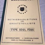 Warchalowski Motor Bedienung und Wartung + Ersatzteileliste Ersatzteil - Liste Teileverzeichnis  Type SD21 FD21 Passt auch für Lindner BF17 bzw. HL17 ist ein zusammengestoppelter Traktor mit Warchalowski Motor und ZF Getriebe.